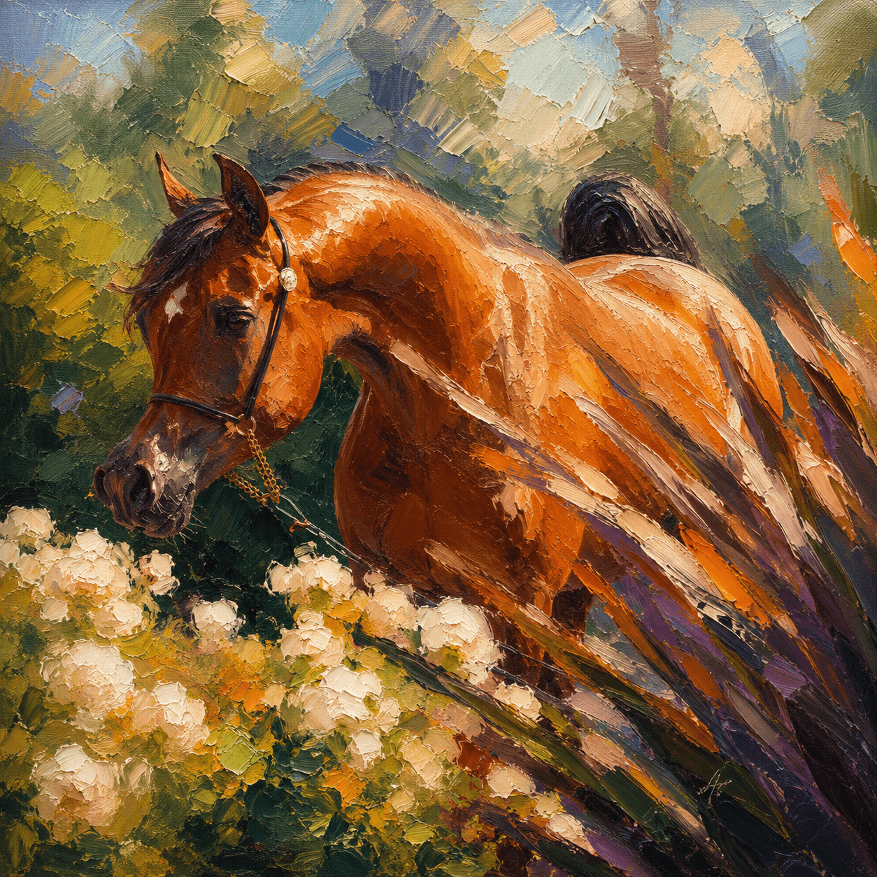 Animal cheval arabe