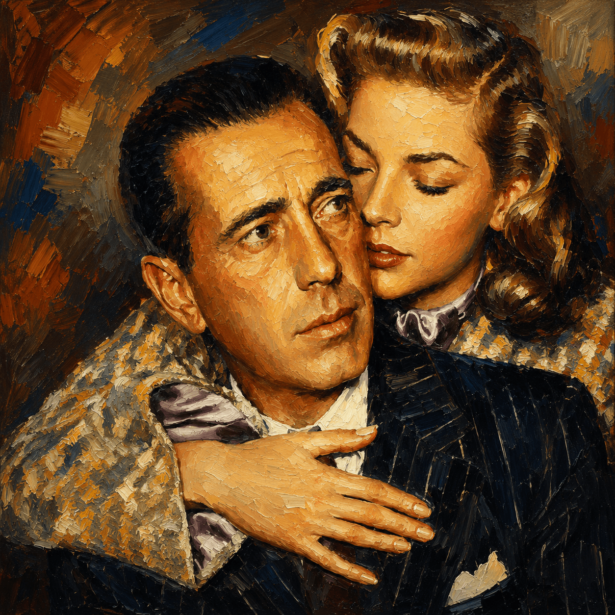 Portrait Bogard Bacall