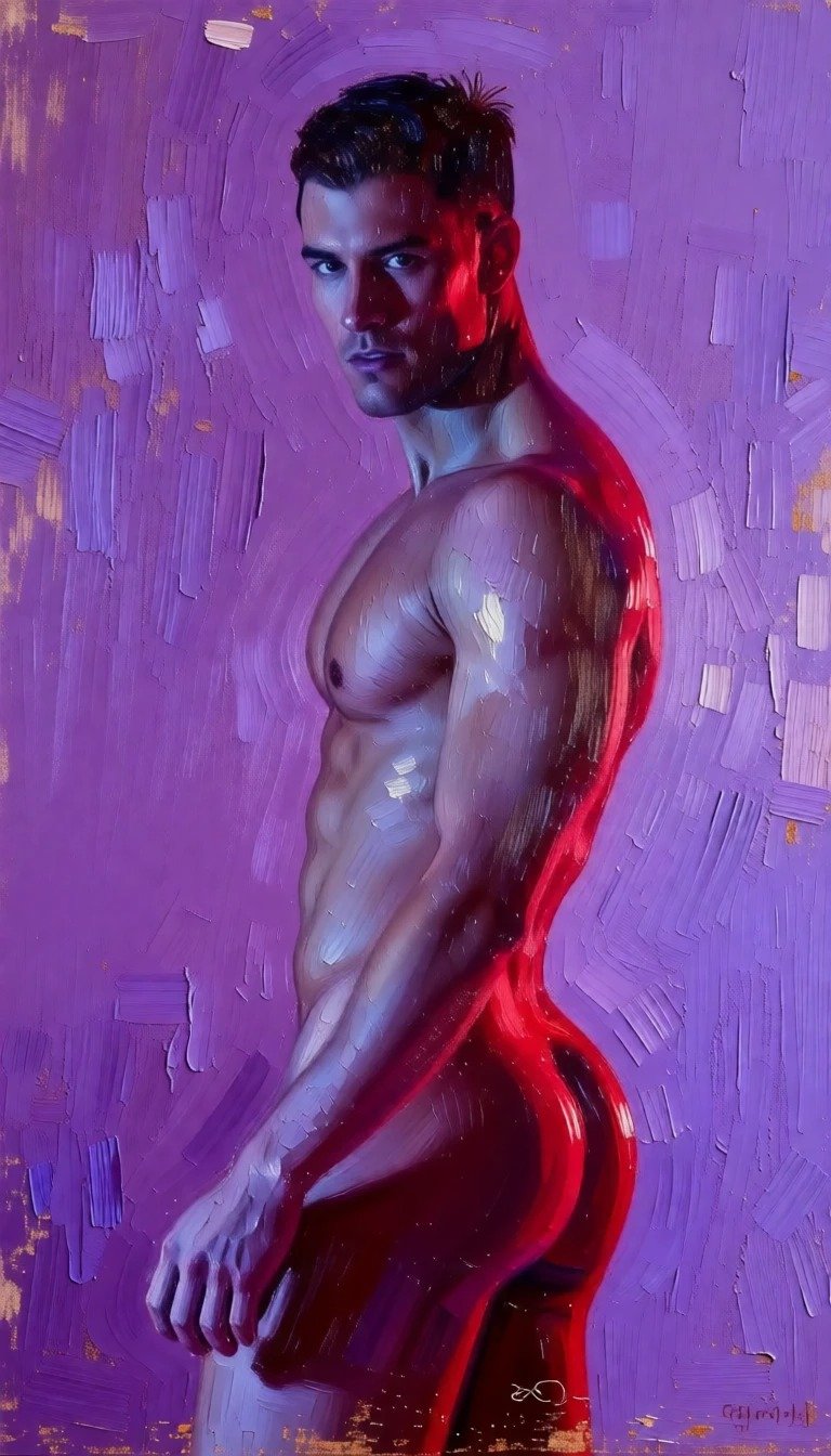 Portrait homme nu