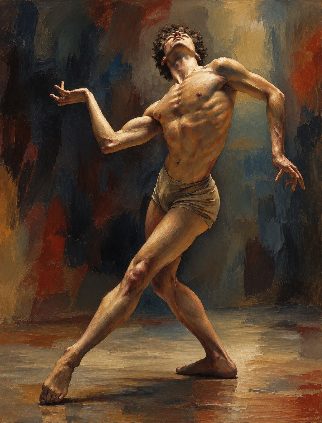 Portrait extase danseur classique