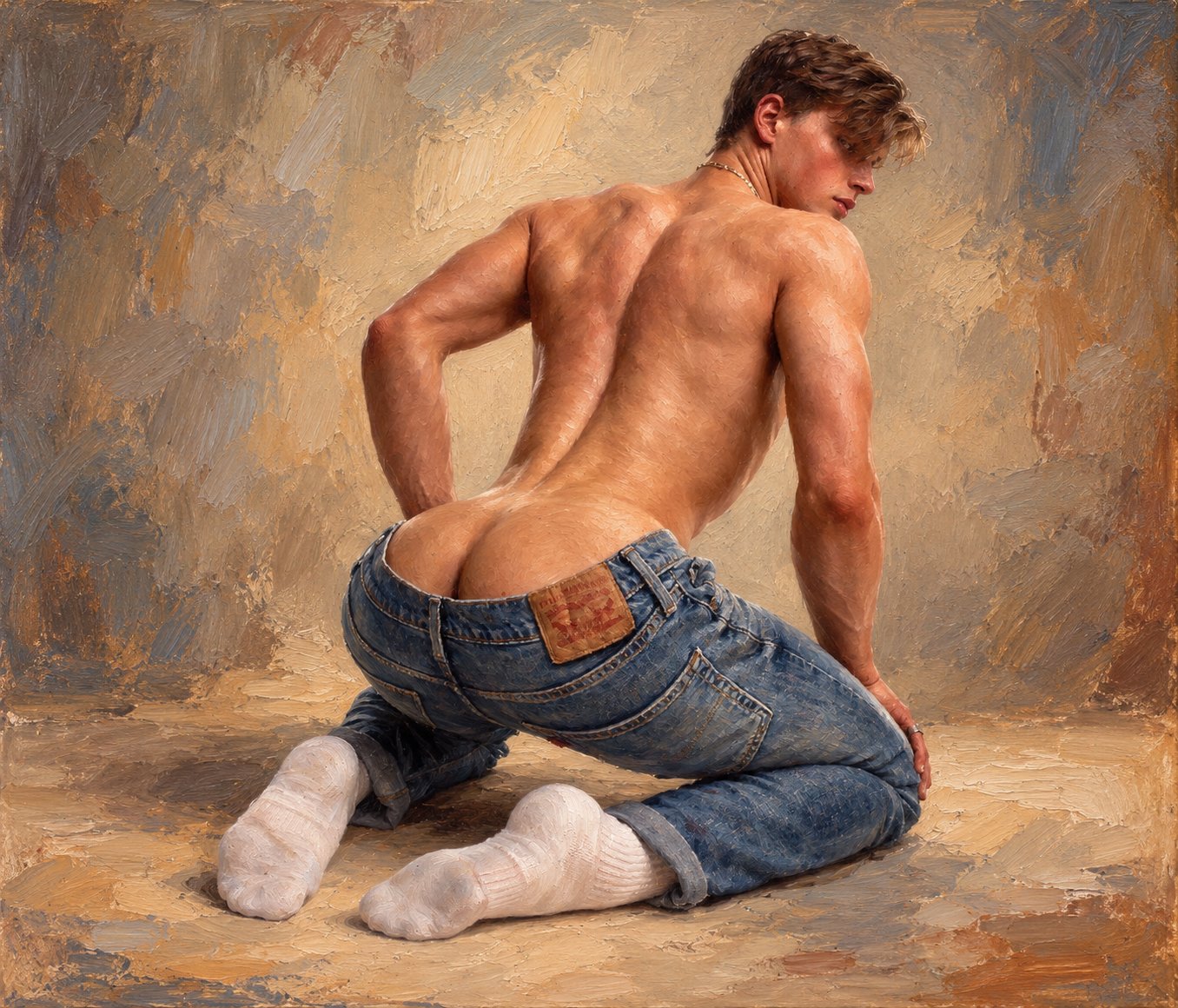 portrait jeune homme provocant