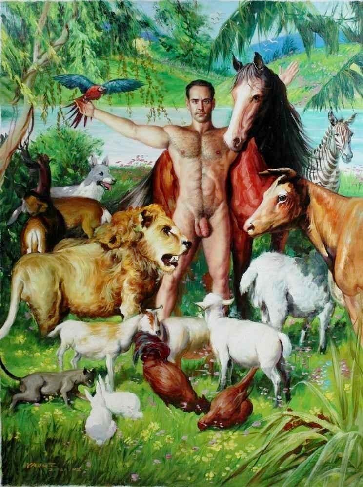nouvelle arche de Noé homme nu