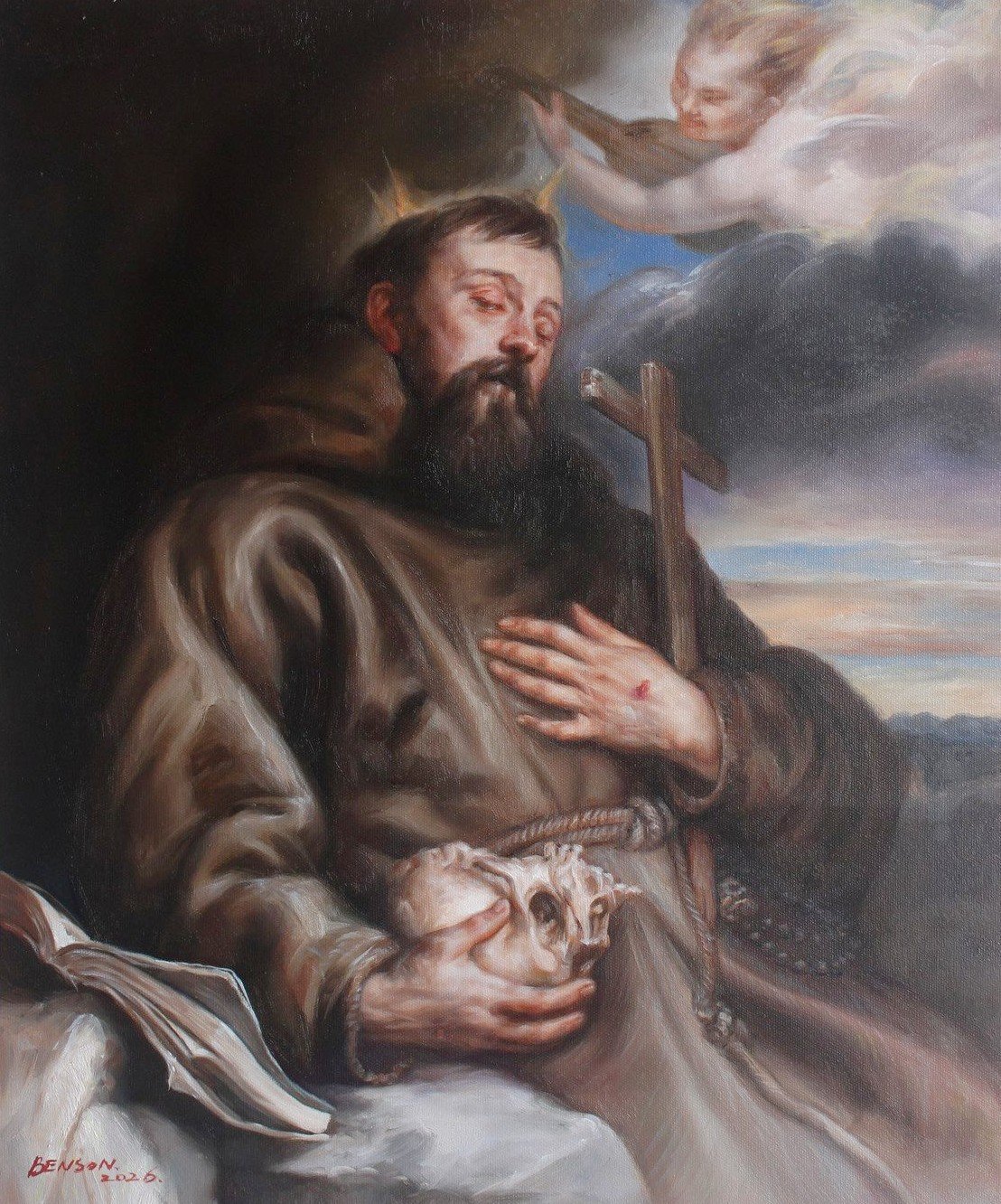 Portrait Saint François d'Assise en extase