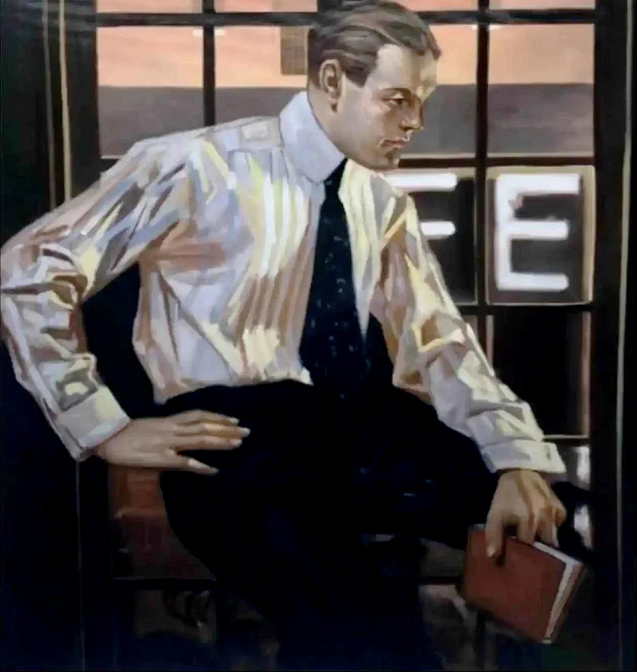 Portrait élégant homme style années 30