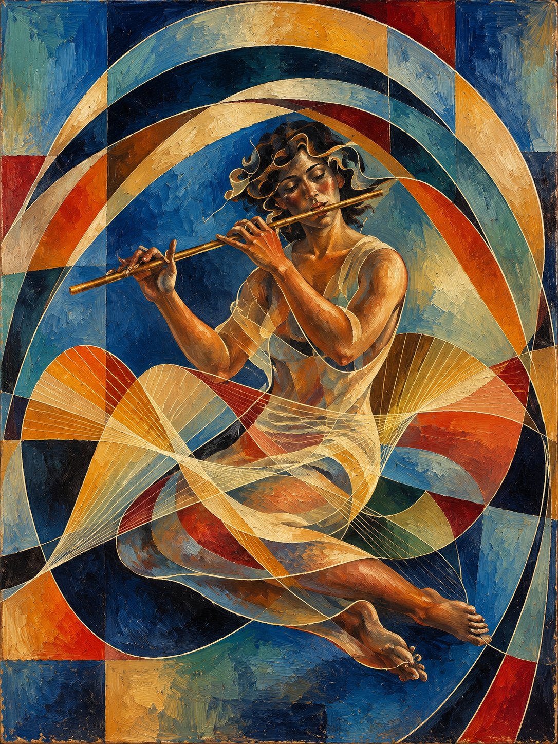 Musicienne à la flute enchantée