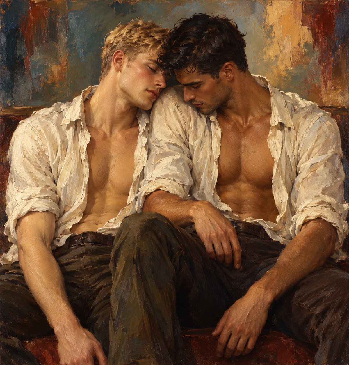Tendresse entre deux hommes