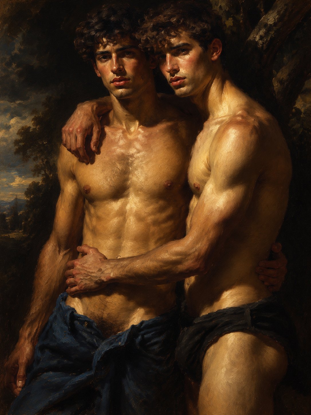 Portrait deux amis proches