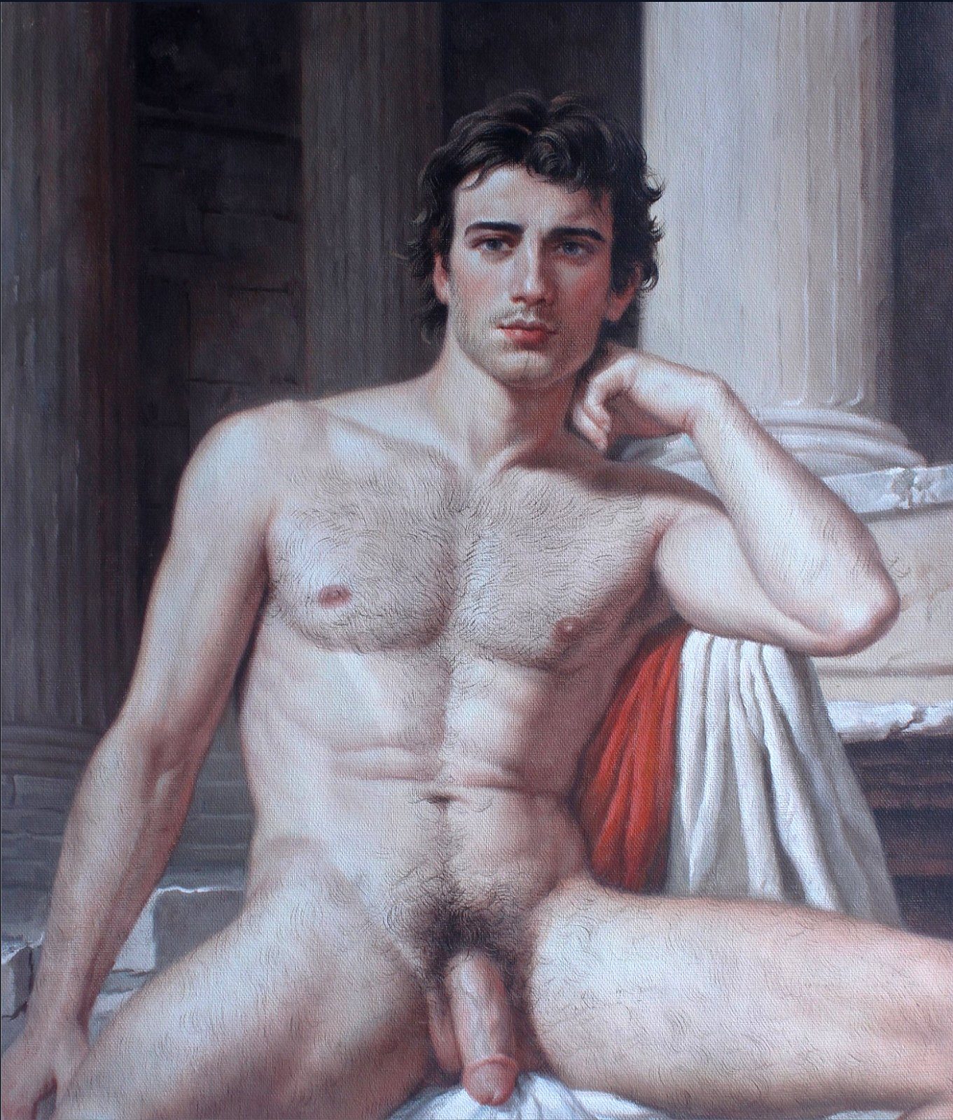 Portrait homme nu intégrale d'un autre temps