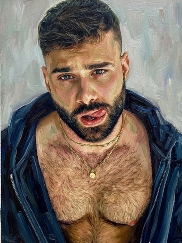 Portrait homme torse nu très sexy
