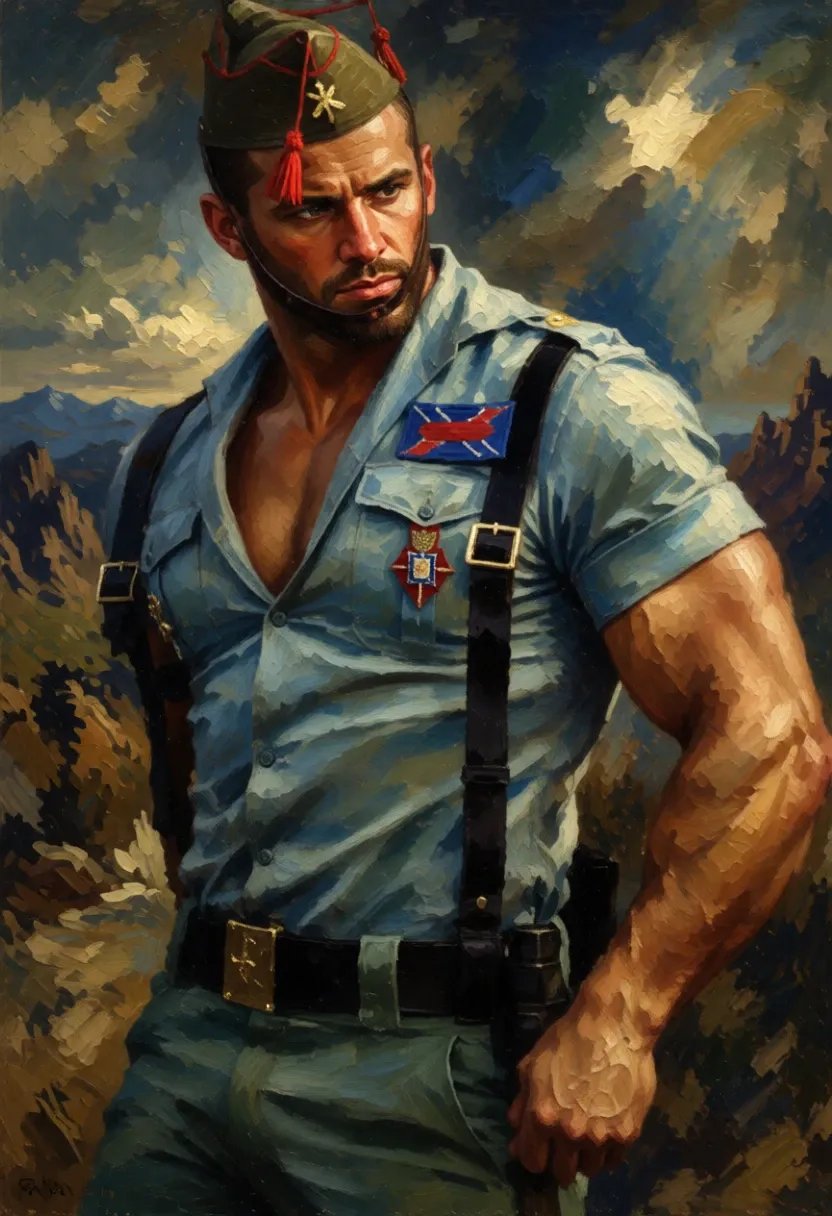 Magnifique portrait soldat légion étrangère